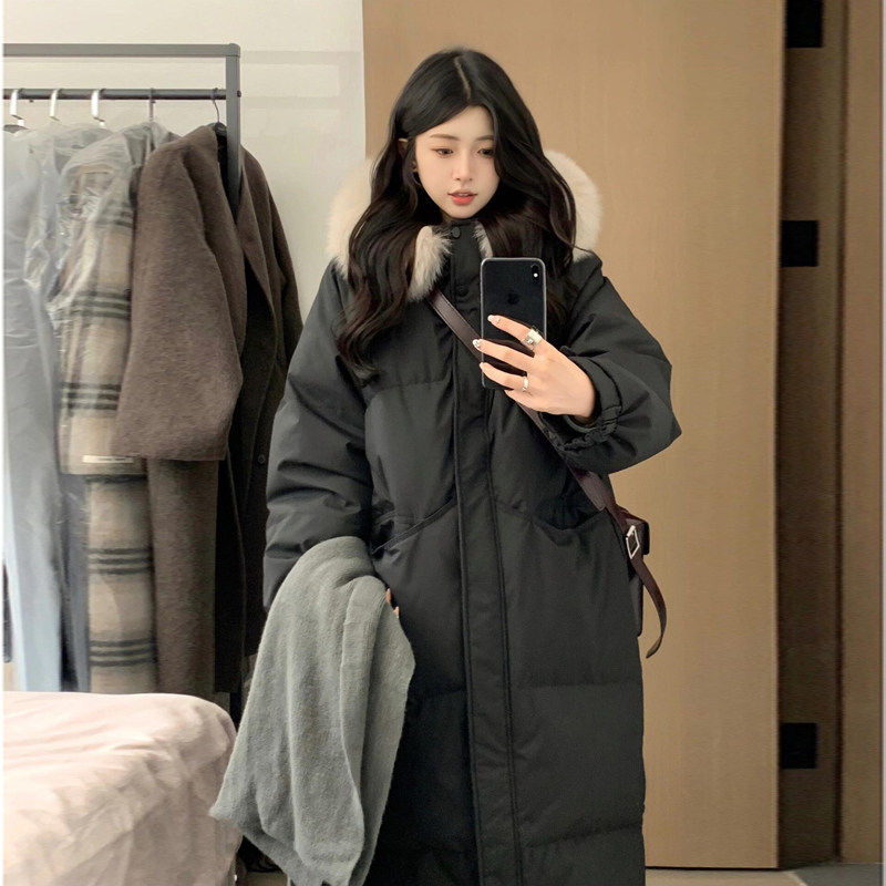 香榭颂外套中长款羽绒棉服女2025新款超好看棉袄韩系宽松加厚棉衣