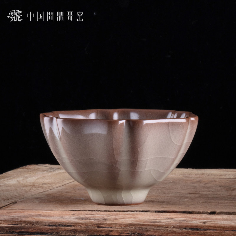 问鼎哥窑葵盏杯暮雪杯六角杯茶杯主人杯高端景德镇高档个人专用,餐饮具,茶杯,淘宝优惠券,粉丝福利购,淘宝优惠卷