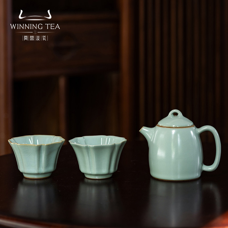 问鼎鼎青汝窑秦权万钧套组