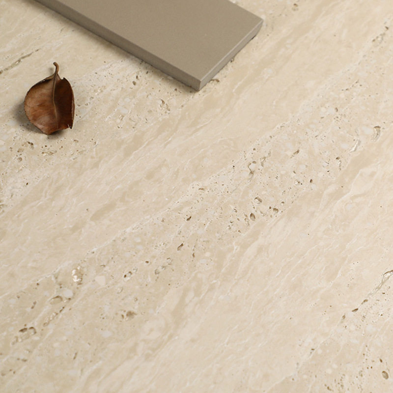 侘寂风微水泥米黄奶油色洞石柔光瓷砖客厅厨房浴室卫生间墙砖
