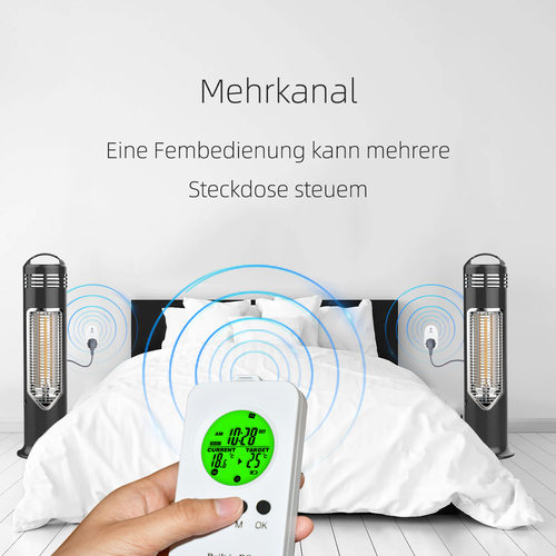 无线温控插座智能编程定时调节地暖挂壁炉温度控制器