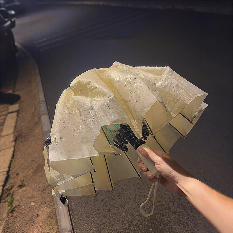 遇水开花雨伞高颜值折叠创意便携式全自动晴雨防晒可折叠两用雨伞