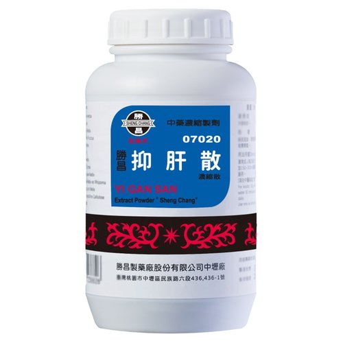 胜昌抑肝散浓缩散健脾清热解痉调和气血痉挛更年期障碍癫痫失眠