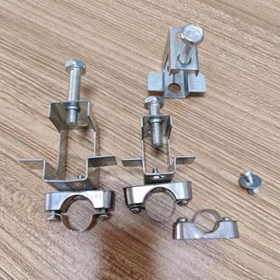 钢结构固定管卡夹子 铁皮老虎卡离墙码工字钢KBG电线管固定万能卡