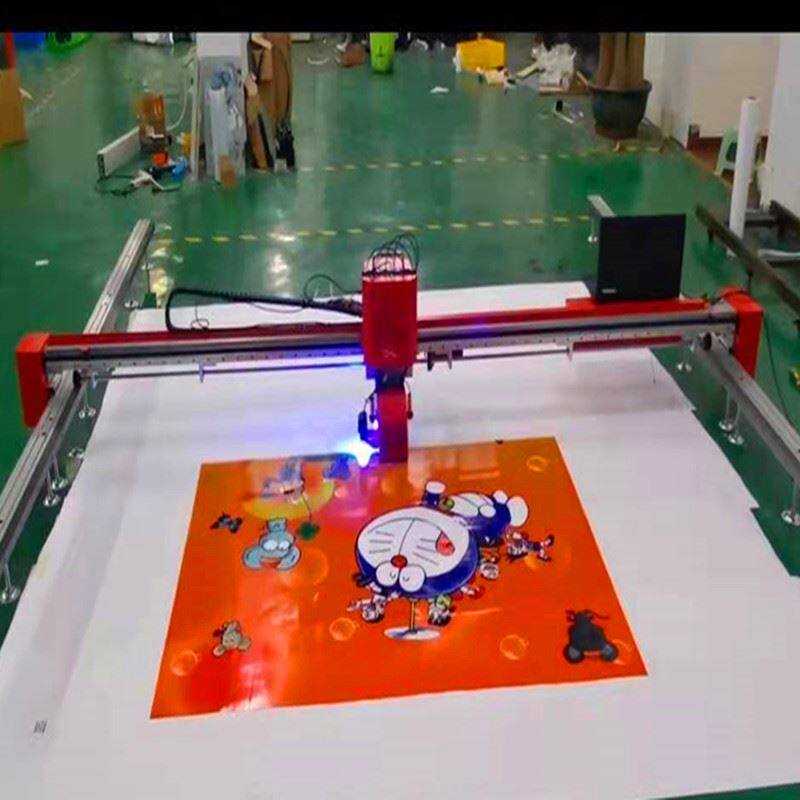 地面车位彩绘机车库diy涂鸦打印机工业级3d5d高清地面绘画机