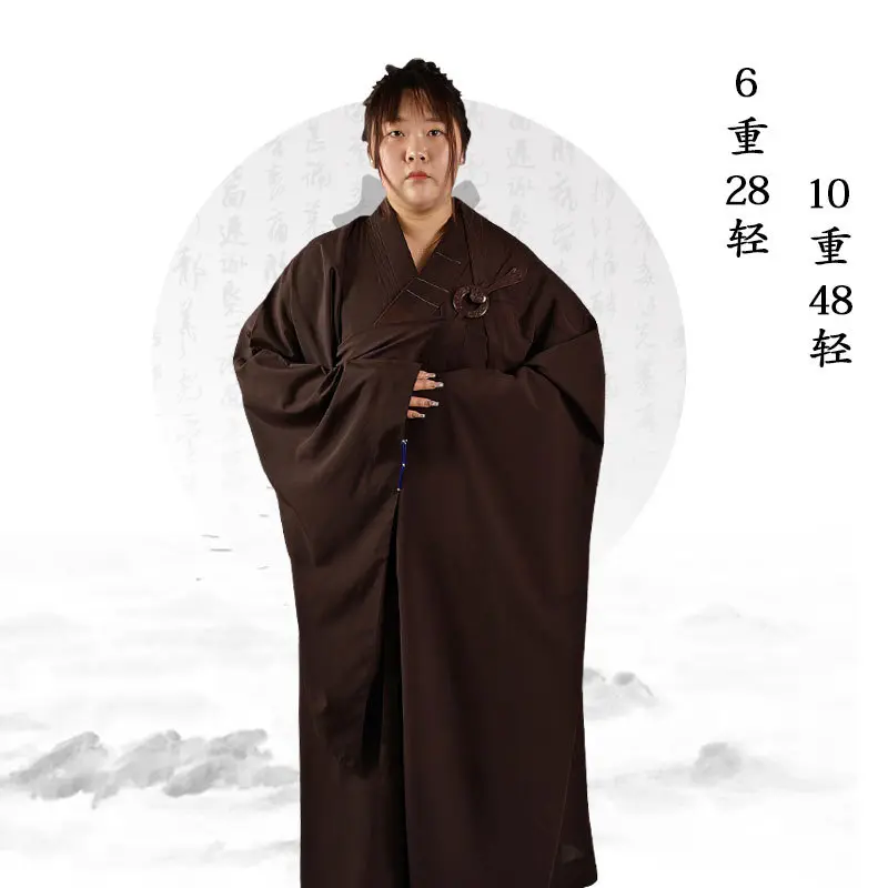 居士受五戒缦衣一块布菩萨戒竖条