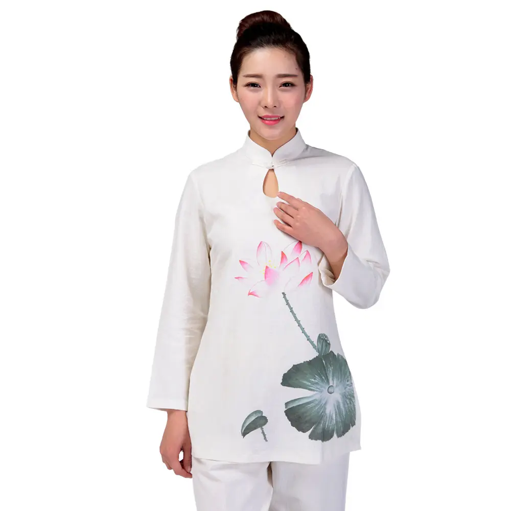 夏季新款瑜伽大师服长袖禅修服