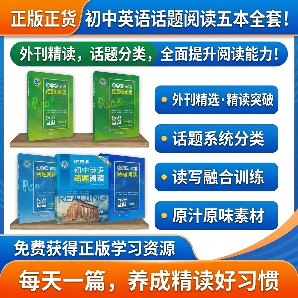 现货维克多英语初中话题阅读图片