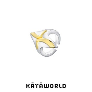 KataWorld十字星系列交错十字戒指铜合金高级设计情侣男女通用款