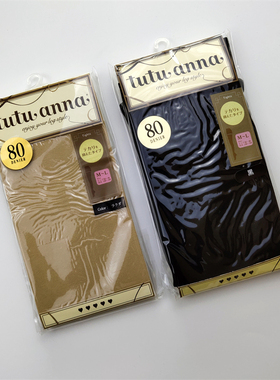 tutuanna80D天鹅绒春秋打底裤ins女士黑色丝袜微压薄款显瘦连裤袜