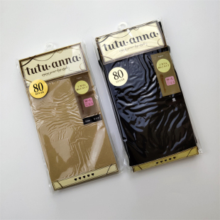 tutuanna80D天鹅绒春秋打底裤ins女士黑色丝袜微压薄款显瘦连裤袜