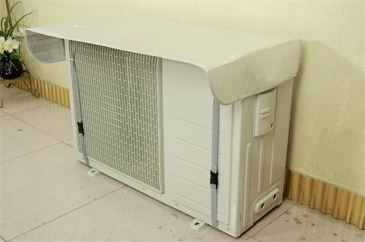 空调外机盖板 遮盖 防水挡雨户室晒阳塑料隔音棚保护导风罩减震垫