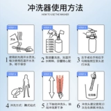 Шпиц -шприц для медицинской клизмы для взрослого дома использует слабительный для исправления артефакта запора, вагинального анального инструмента, очистка промывки