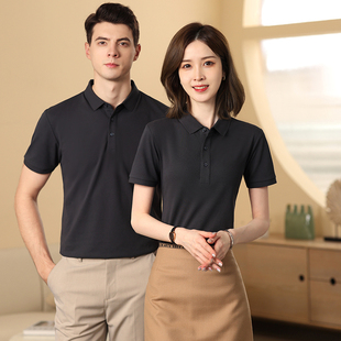 定制工作服定做印logo高端企业团队衣服纯棉短袖 polo衫 t恤刺绣字