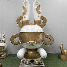 玻璃钢卡通雕塑定制商场美陈装饰玩偶公仔吉祥物大型景观落地摆件