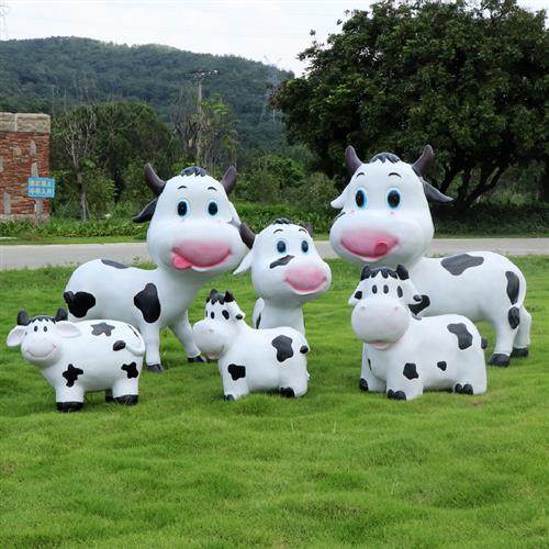 幼儿园户外卡通奶牛摆件花园林景观雕塑造景农场庭院草坪装饰小品,家居饰品,户外/庭院摆件,淘宝优惠券,粉丝福利购,淘宝优惠卷