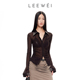 2024秋季 新款 高级设计感上衣透视装 CNLEEWEI 网纱修身 显瘦衬衣