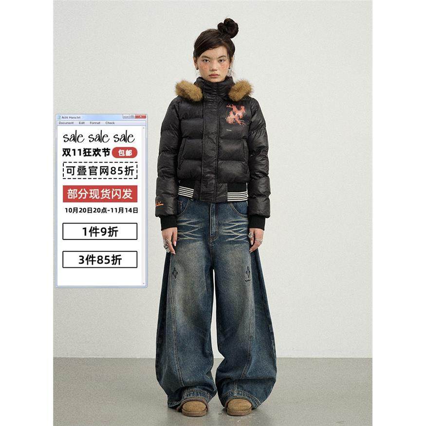 Achi【泡芙小姐的私服脱帽棉服】短款冬季款女装毛领帽子棉衣外套,个性定制/设计服务/DIY,棉服工装,淘宝优惠券,粉丝福利购,淘宝优惠卷