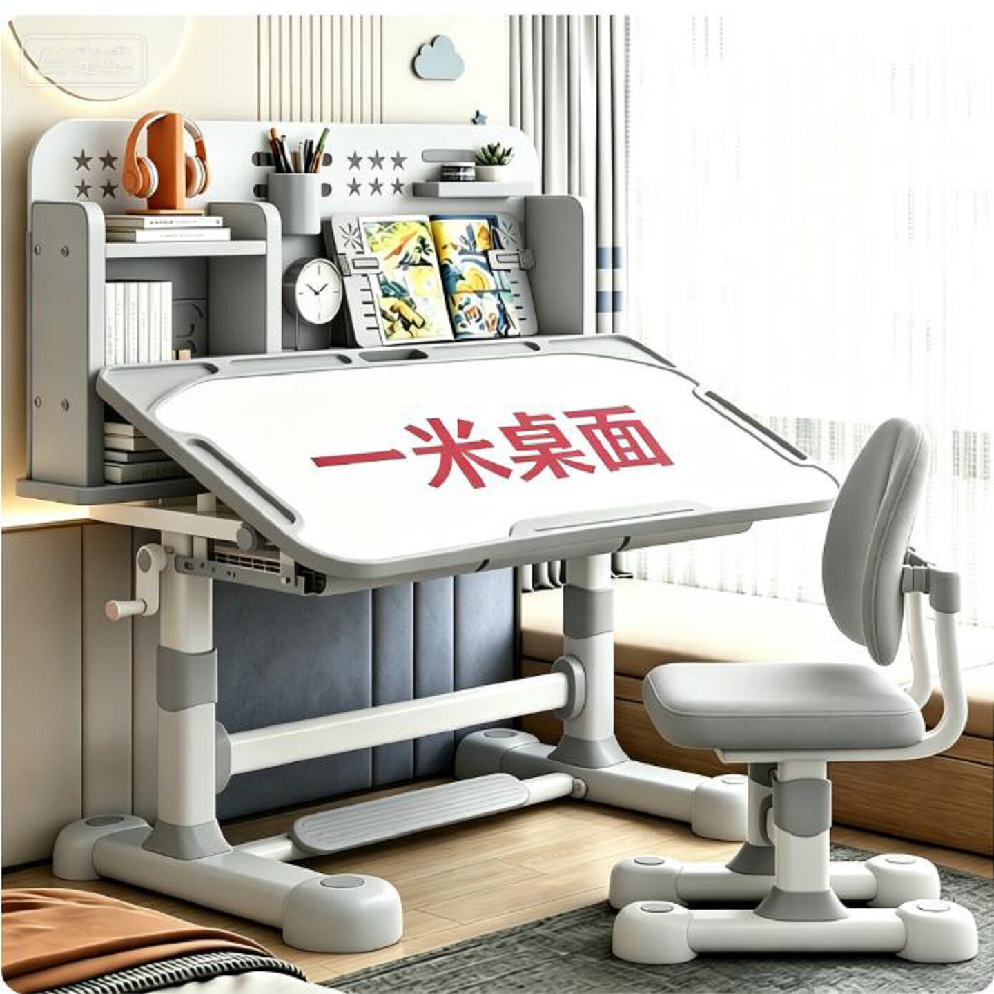 升降轻奢环保书桌追背护眼