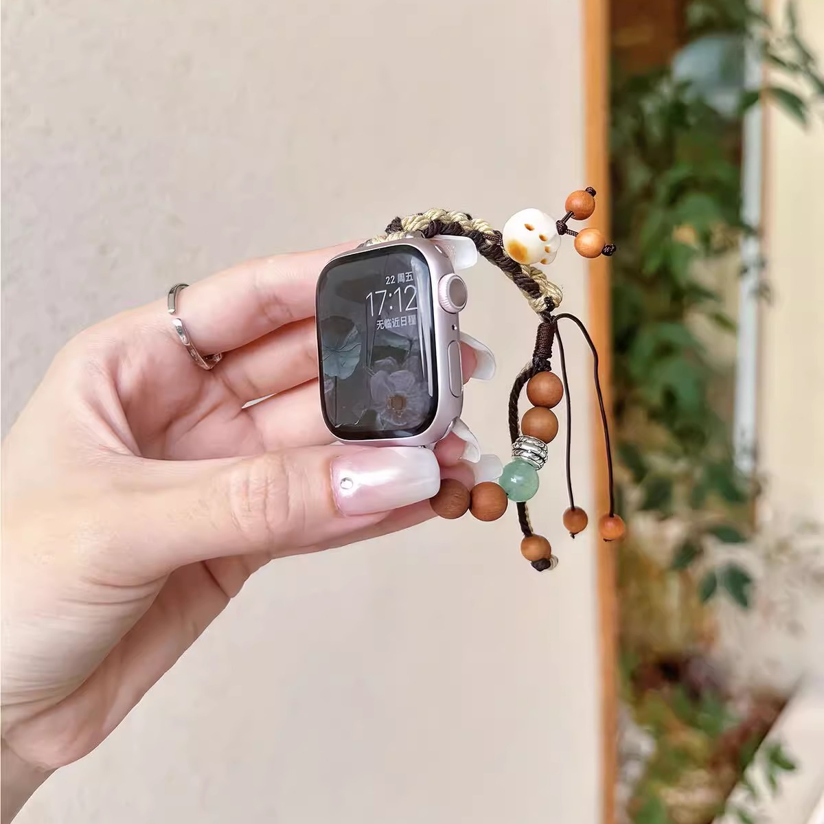 新中式猫爪编织表带串珠表链