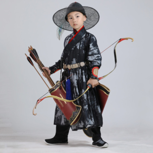 卿子赋男童汉服原创明制贴里曳撒儿童飞鱼服墨渊童装锦衣卫春秋款