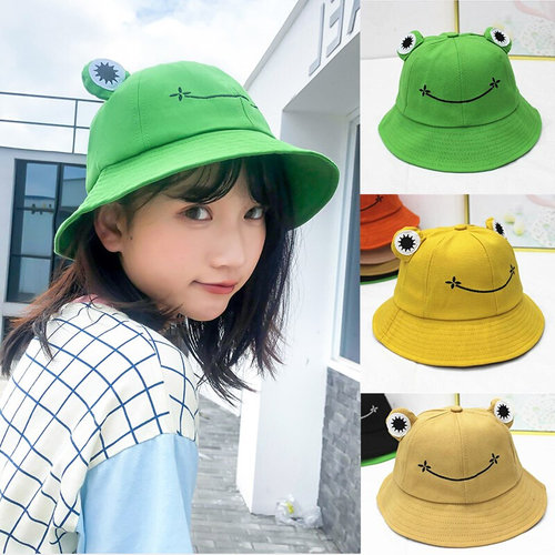 极速Panama Fishing Cap Frog Sun Hat Bucket Hats Fisherman ca