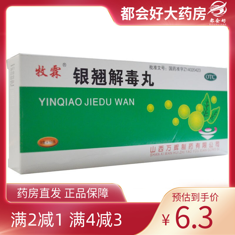 【牧霖】银翘解毒丸9g*10丸/盒