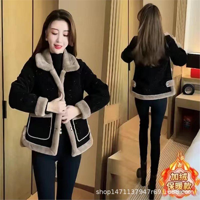加绒加厚小香风毛呢外套时尚短款2026洋气冬春季新款气质保暖上衣,女装/女士精品,短外套,淘宝优惠券,粉丝福利购,淘宝优惠卷