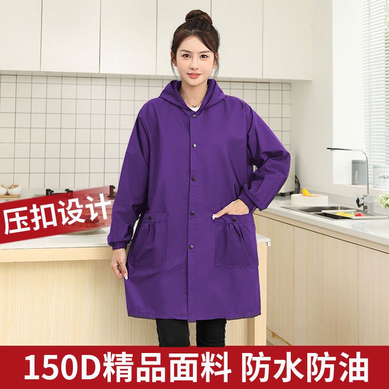 女防水罩衣大人围裙家用厨房时尚新款做饭防油外套春秋薄款工作服,家庭/个人清洁工具,围裙,淘宝优惠券,粉丝福利购,淘宝优惠卷