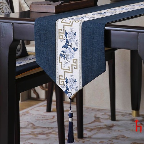 壹品新中式桌旗餐桌布艺