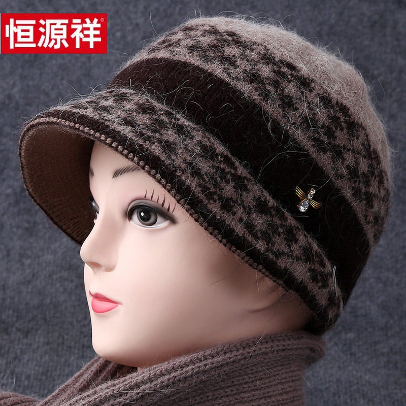 中年妈妈帽子女冬季兔毛保暖毛线帽老年人奶奶老人老太太秋冬冷帽,服饰配件/皮带/帽子/围巾,帽子,淘宝优惠券,粉丝福利购,淘宝优惠卷