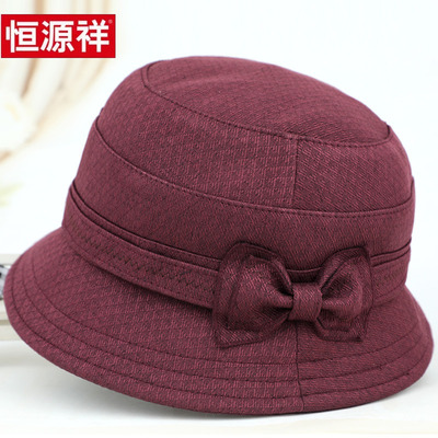 中老年人帽子女春秋妈渔夫