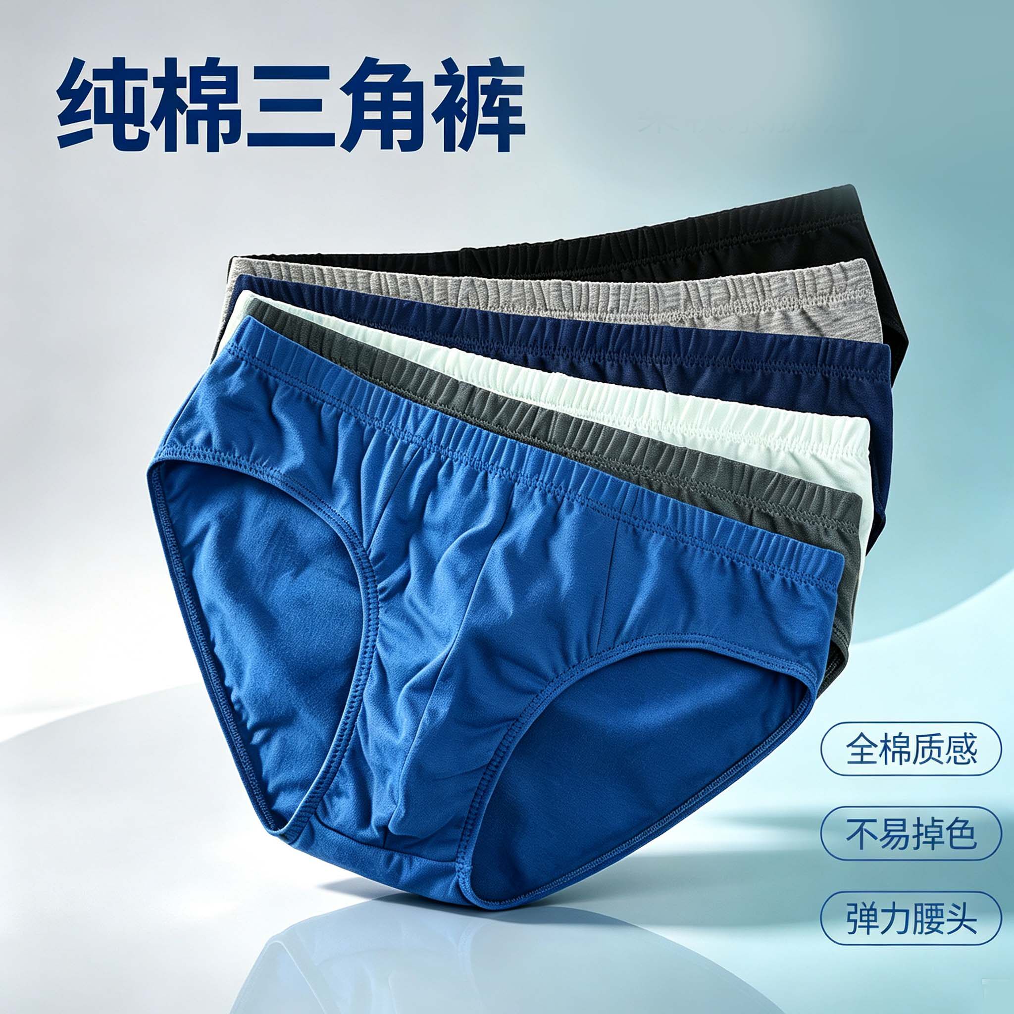 中老年男生内裤纯棉透气三角裤