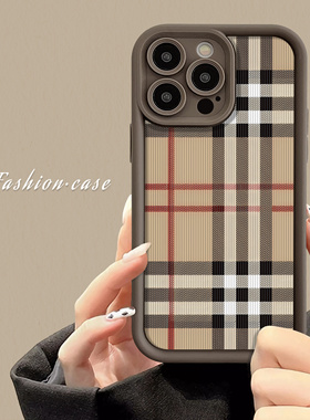 高端手机壳iPhone15promax苹果14plus新款小羊皮女适用于13pm奢侈12pro防摔液态硅胶11p软壳全包镜头保护套lv