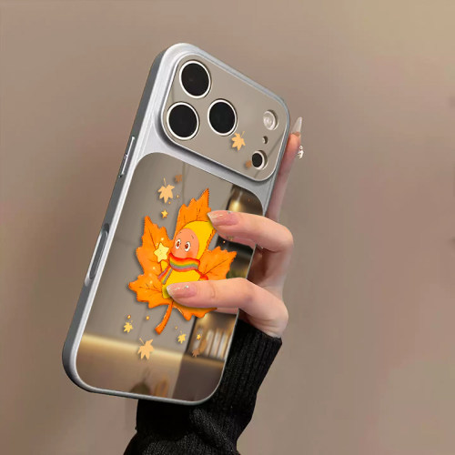 适用苹果17promax镜面手机壳iPhone17新款带镜子16pro高级感小众女15plus好看独特14硬壳防摔13外壳保护套零