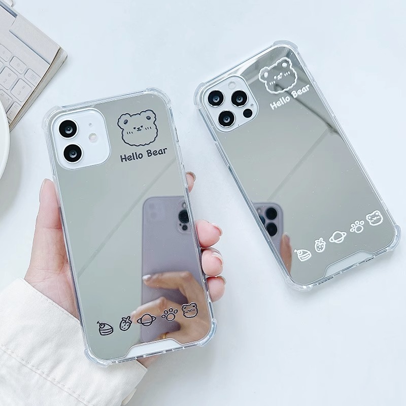 【自带补妆镜】简约镜面韩风