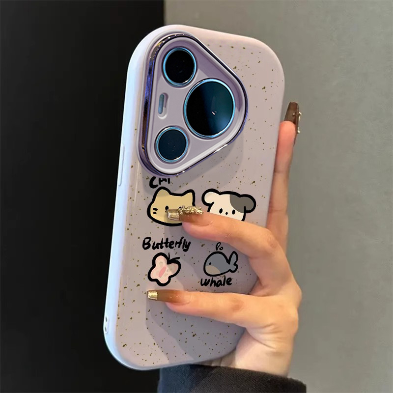 适用华为pura70pro新款手机壳pura80夏天高级感70pro+镜头全包P60硅胶可爱P60PRO女卡通p80小众防摔保护套豪