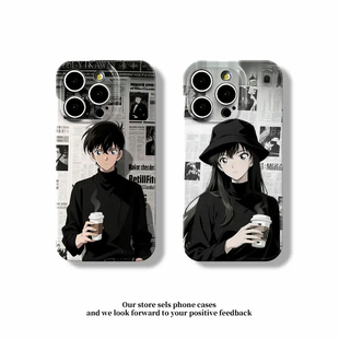 女iphone16promax小众高级感15plus名侦探14动漫卡通13柯南12超好看软11防摔保护套BC 适用苹果16手机壳新款