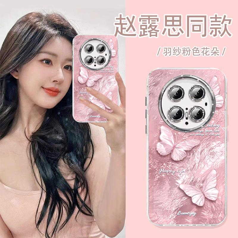 适用华为mate70pro手机新款外壳mate60pro+自带镜头膜mate50带手链40轻奢女款30全包镜头70pro十防摔保护套石