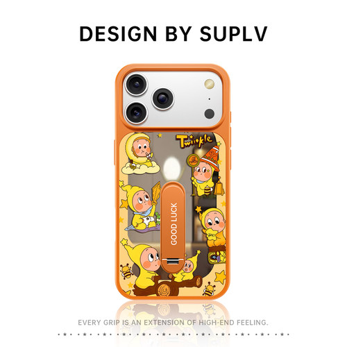 适用于苹果17promax新款手机壳带支架iPhone17高级感16pro超级好看13软边女15可爱小众14外壳12防摔保护套Az
