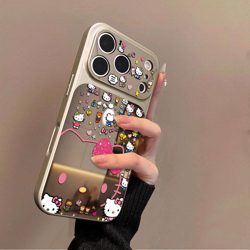 适用苹果17手机壳iphone17promax新款女16pro磁吸15plus卡通带镜子14小众高级感13镜头加高12防摔11保护壳燕