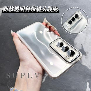 适用OPPOreno13pro新款 自带镜头膜12夏天简约11超薄硅胶软壳10全包镜头13pro十防摔保护套石 透明手机壳13pro