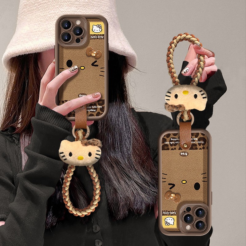 适用苹果17promax系列新款手机壳iphone17pro小羊皮质16pm小众高级感15plus带挂绳14可爱女款13防摔保护套石