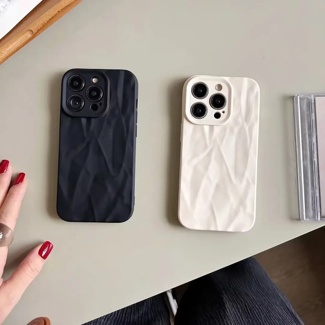 【小众高级感】质感褶皱手机壳