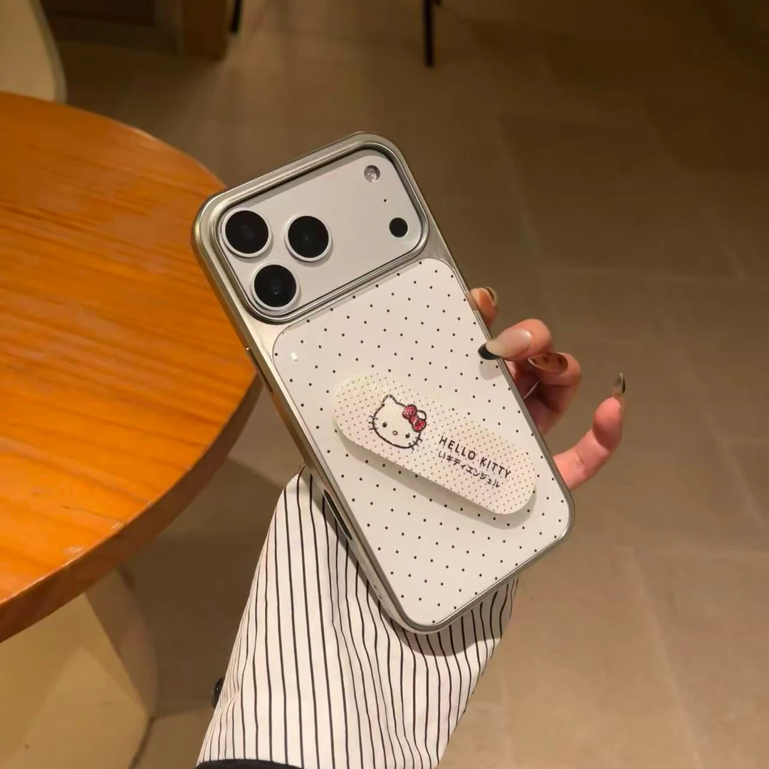 适用苹果17proma手机壳带支架iPhone17女新款16pro高级感小众15plus创意14独特好看13可爱卡通12防摔保护套豪