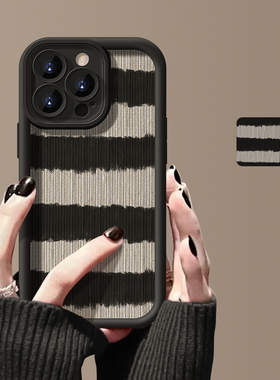 适用苹果17promax手机壳iphone16秋冬小羊皮15plus男女新款14pro硅胶软壳13pm简约12镜头全包皮质11保护套C