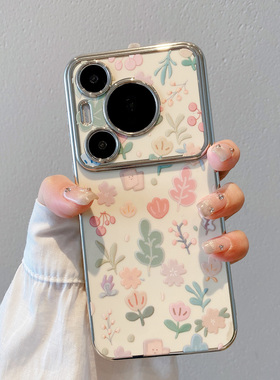 适用华为pura70pro手机壳女新款p70夏天高级感p60镜头全包p60pro硅胶小清新pura70小众p50防摔40超薄保护套JJ