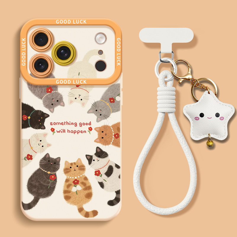 适用苹果17手机壳带手绳iPhone17promax女新款16pro液态硅胶15plus高级感小众14独特好看13秋冬防摔保护套豪,3C数码配件,手机保护套/壳,淘宝优惠券,粉丝福利购,淘宝优惠卷