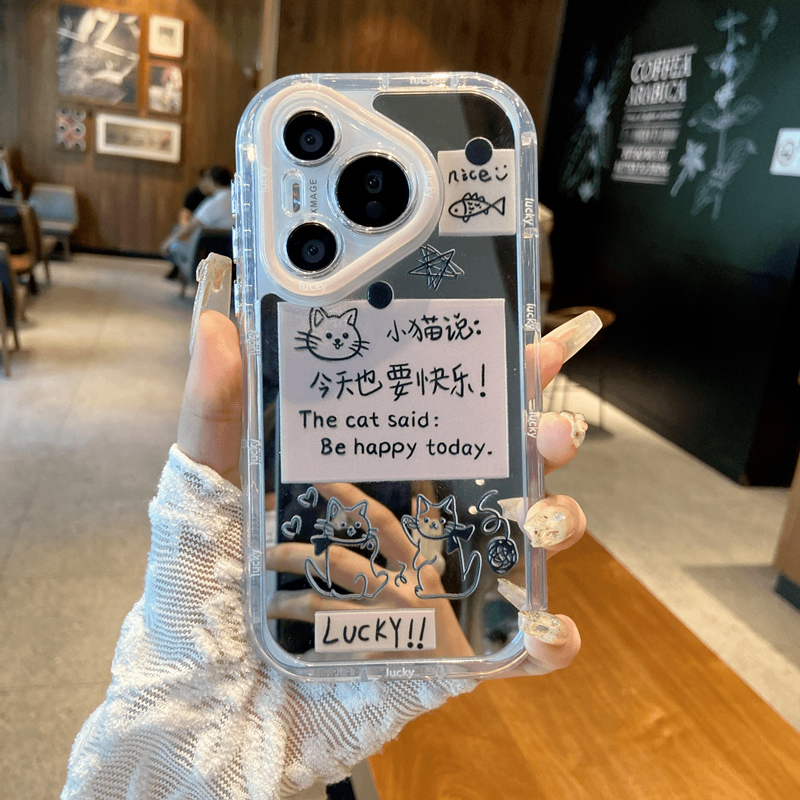 【超火镜面夏天补妆神器手机壳】