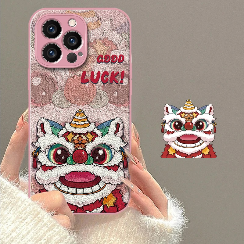 适用苹果16手机壳新年款iphone16promax蛇年小羊皮15plus小众高级感14pm全包13醒狮不撞款12防摔保护套lv